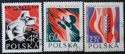 LEN1025-7p  / Lengyelország 1957 Tűzoltóság bélyegsor  pecsételt