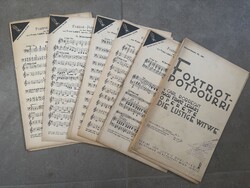 Ritka, 1928-as Lehár Ferenc – A víg özvegy szalonzenekari kottasorozat