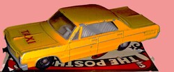 Az első MATCHBOX szériából - LESNEY-MOKO - CHEVROLET IMPALA TAXI fém kisautó 1:64 képek szerint