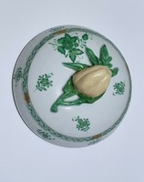 Eredeti Herendi porcelán zöld apponyi mintás