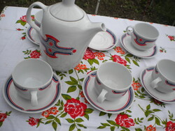 Alföldi porcelán menza mintás teás, kakaós kapucsínós készlet