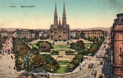 Képeslap: Ausztria, Bécs. 1916. (villamos)