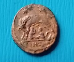 Római follis , l. Constantin//Romulus