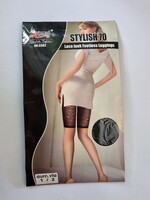 Manzi Stylish 70 DEN-es fekete színű mintás leggings