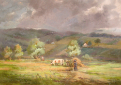 CSODÁS EREDETI TSCHELIGI CSŰRÖS LAJOS /1913- /: SZÉNAGYŰJTÉS 1946