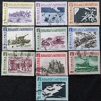 LEN1872-81p  / Lengyelország 1968 25 éves a Lengyel Néphadsereg bélyegsor  pecsételt