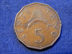 Tanzánia 5 Senti 1966