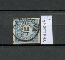 M29 - 1868 Hungarian 1kr Postal Duty Stamp with Rare PANCSOVA Circular Postmark (Banat)
