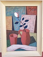 Gábor Móric (1889-1987) Art Deco Csendélet