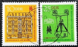 ND2308-9p / NDK 1978 Lipcsei Tavaszi Vásár bélyegsor pecsételt
