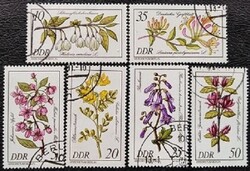 ND2573-8p / NDK 1981 Ritka Növények  bélyegsor pecsételt