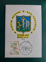EMLÉKLAP - 1973. TOKAJ 900 ÉVES