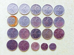Olaszország 20 db Különböző Érme 50 Líra 1955-1996