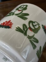 Zsolnay porcelán gyerek bögre békás