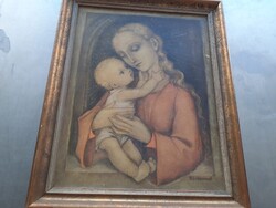 M.I. Hummel: Madonna a gyermekkel vallásos művészeti nyomat
