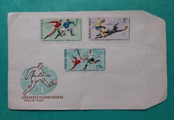 RÉGI BÉLYEGSOROK BORÍTÉKON - 1966. LABDARÚGÓ VB. (II.) ANGLIA - leírás