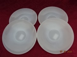 French milk glass, heat-resistant teacup coaster. 4pcs for sale in one set.