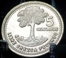 Guatemala 5 centavo, 1992 E01B5V