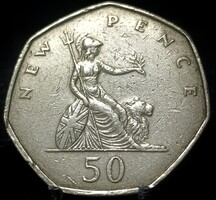 Egyesült Királyság 50 Új penny, 1969 E11E1V