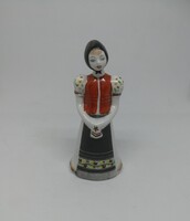 Hollóházi porcelán népviseletes kislány!