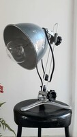 500W-os izzóval ipari lámpa, 3 helyen állítható, asztali lámpa, retro, loft