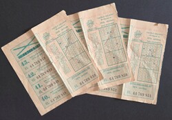 3 db Lottószelvény 1979.