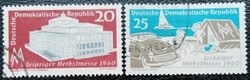 ND781-2p / NDK 1960 Lipcsei Őszi Vásár bélyegsor pecsételt