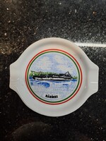 Retro Alföldi porcelán hamuzó 10 cm Rákóczi közlekedéstörténeti emléktárgy