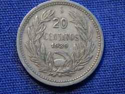 Chile 20 Centavos 1939