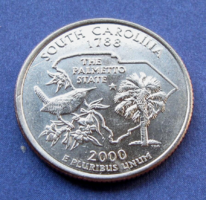 USA - ¼ Dollár -  2000 - South Carolina - "D"