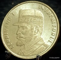 Románia 50 Bani, 2019 I. Ferdinánd, Románia egyesítője Verdejel nélkül A13G1V