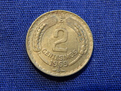 Chile 2 Centesimos 1969