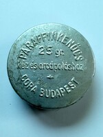II. világháborús (Horthy-korszakbeli) katonai paraffinkenőcsös, fagykenőcs.