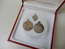 Old Zodiac Silver Pendants, Set of 3