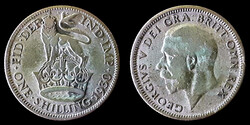 E 3802 Egyesült Királyság (Anglia) 1 ezüst shilling 1930 V. György