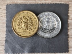 Rare 1865 Hungarian Assembly Commemorative Coin in a Copper Embossed Box