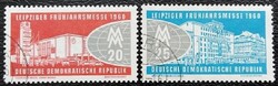 ND750-1p / NDK 1960 Lipcsei Tavaszi Vásár bélyegsor pecsételt