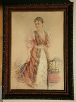 (K) Strelisky Sándor (1851-1923) : Lady of the Manor