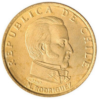 Chile 50 Centesimos 1971 - Manuel Rodríguez Erdoíza - verdefényes