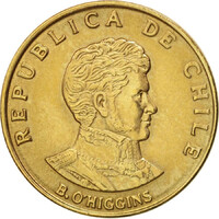 Chile 10 Centesimos 1971 - Bernardo O’Higgins - verdefényes
