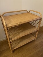 Zara Home rattan pelenkázó / polcos tárolóbútor – hibátlan állapot