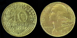 E 4926 Franciaország 10 centimes 1996