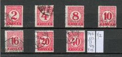 M39 - 1929 Pengő-fillér portóbélyeg sorozat, IX. vízjel, 15-ös fogazat