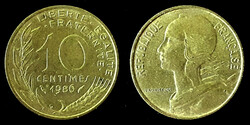 E 4920 Franciaország 10 centimes 1986