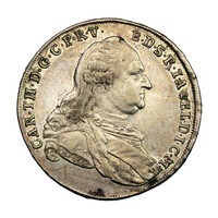 Bajorország Károly Tivadar Konvenciós Tallér 1786