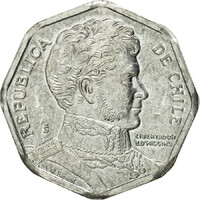 Chile 1 Peso 2006 - Bernardo O’Higgins - verdefényes