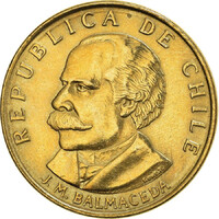 Chile 20 Centesimos 1971 - José Manuel Balmaceda - verdefényes