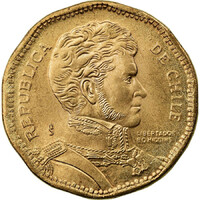 Chile 50 Pesos 1999 - Bernardo O’Higgins - verdefényes