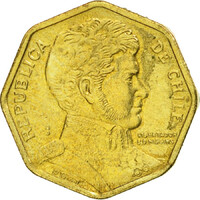 Chile 5 Pesos 2004 - Bernardo O’Higgins - verdefényes