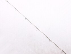 White Stone Silver Anklet (ZAL-Ag212189)
